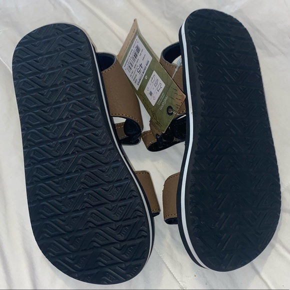REEF Brown & Black Kid’s Velcro Sandals - Picture 4 of 8